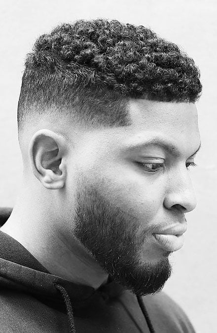 Low Fade With Short Curls