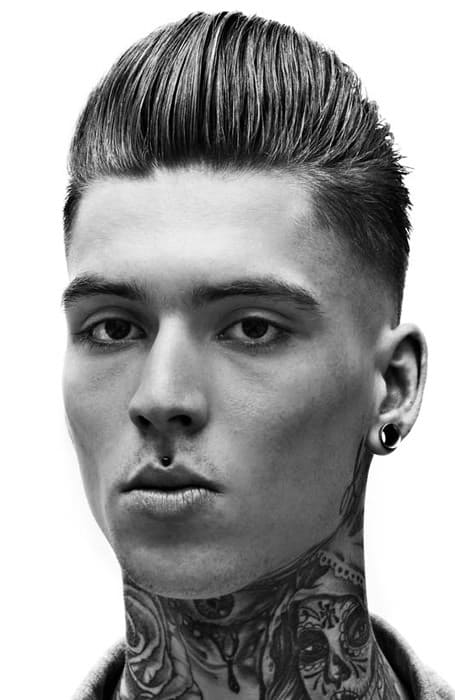 Pompadour With Low Fade