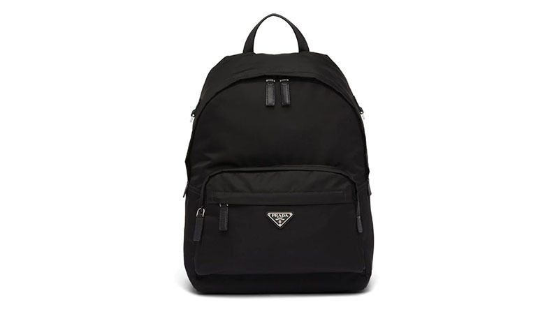 Prada Logo Plaque Backpack