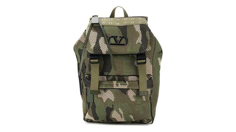 Valentino Garavani camouflage Mesh Backpack