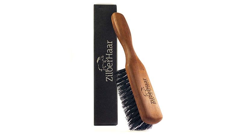 Zilberhaar Regular Beard Brush — Soft Boar Bristles
