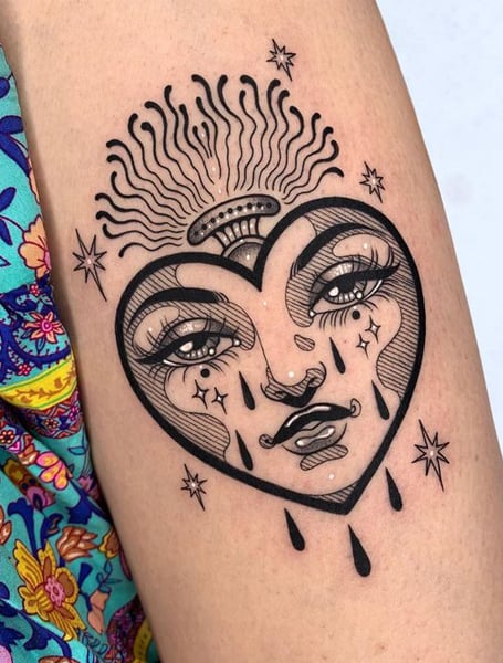 25 Passionate Heart Tattoo Designs & Meaning - The Trend Spotter
