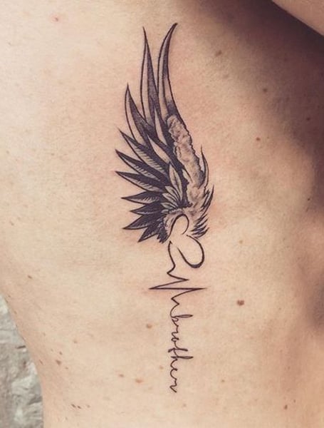 Heart Wing Tattoo