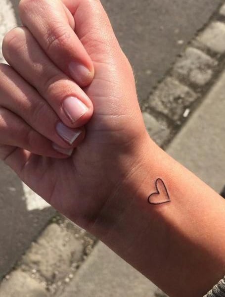 Heart Wrist Tattoo