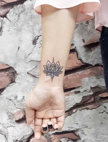 Lotus Flower Wrist Ink