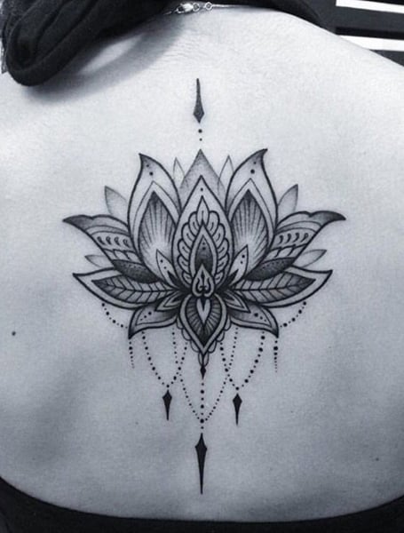 Mandala Lotus Flower Ink