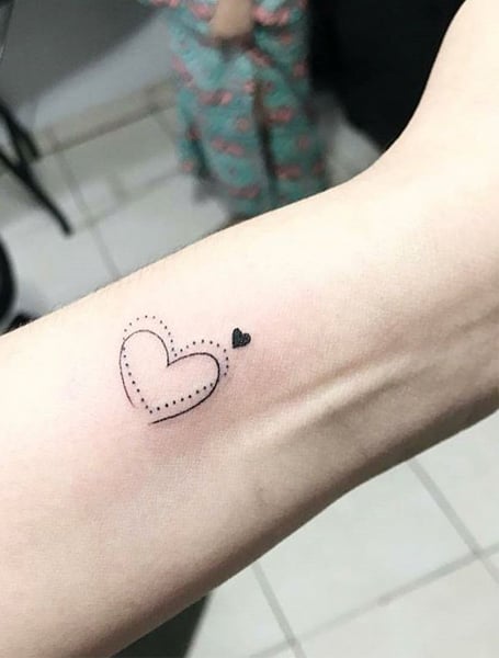 Heart Outline Temporary Tattoo Set  Tattoo Icon  TattooIcon