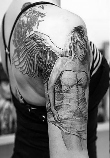 Angel Sleeve Tattoo Women