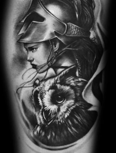 Athena Owl Tattoo