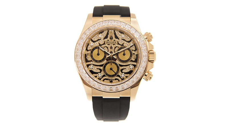 Cosmograph Daytona Eye Of The Tiger Chronograph Automatic Chronometer Diamond Men's Watch