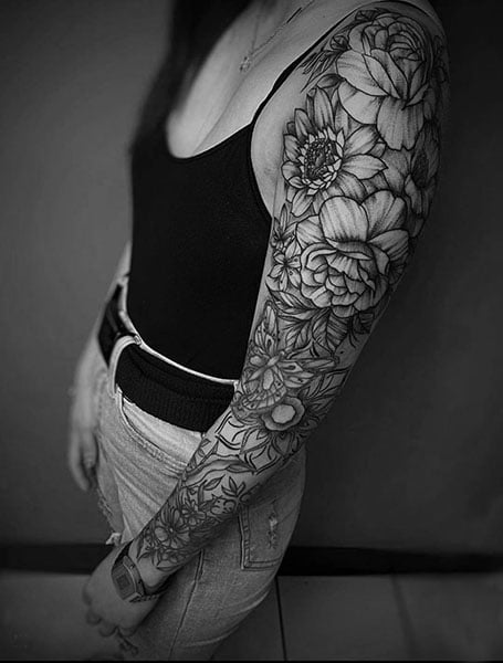 Full Sleeve Tattoo Women