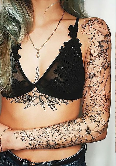 Full Sleeve Tattoo Women