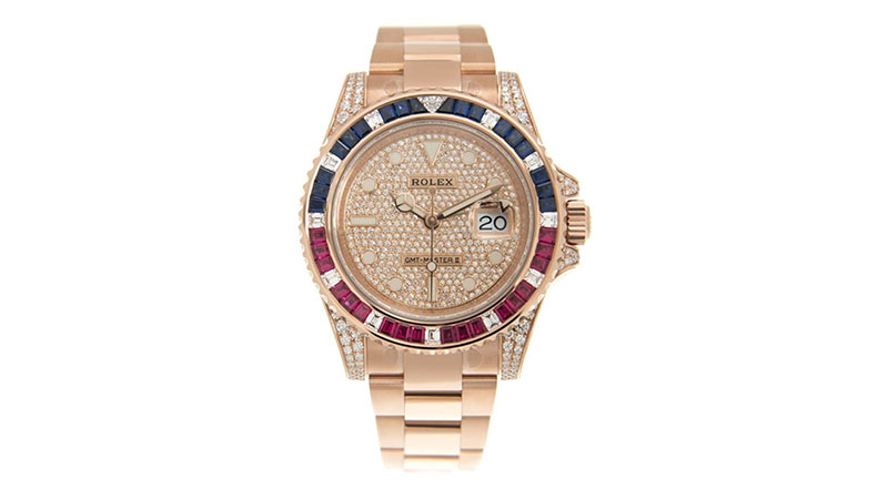 Gmt Master Ii Automatic Diamond Men's Watch