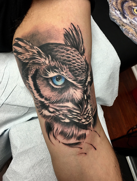 Great Horned Owl Tattoo