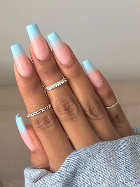 Ombre Dip Nails