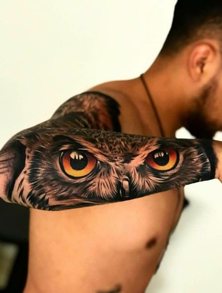 Owl Eyes Tattoo