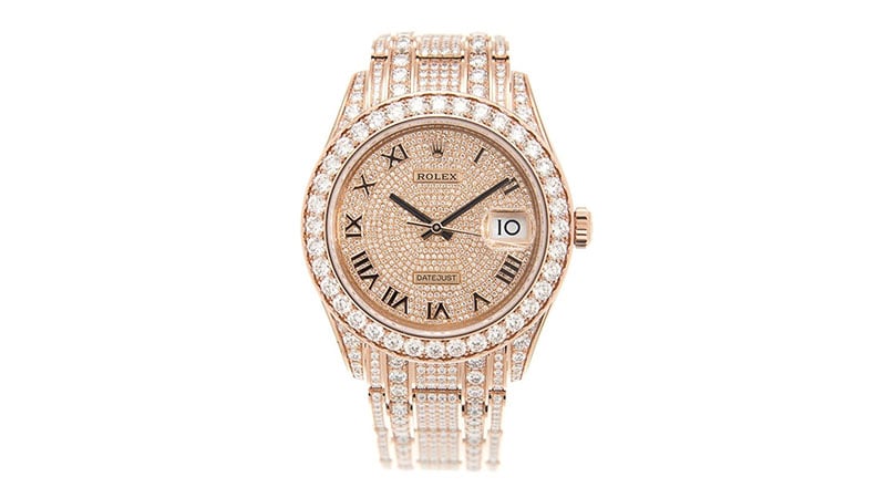 Pearlmaster 39 Men's 18kt Everose Gold Pearlmaster Diamond Pave Watch