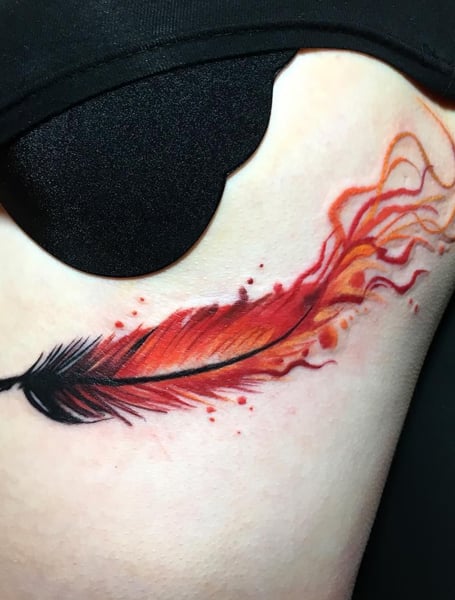 Phoenix Feather Tattoo