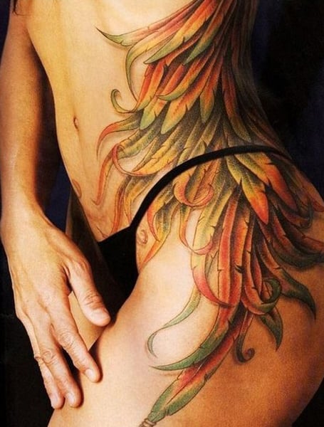 Phoenix Wing Tattoo