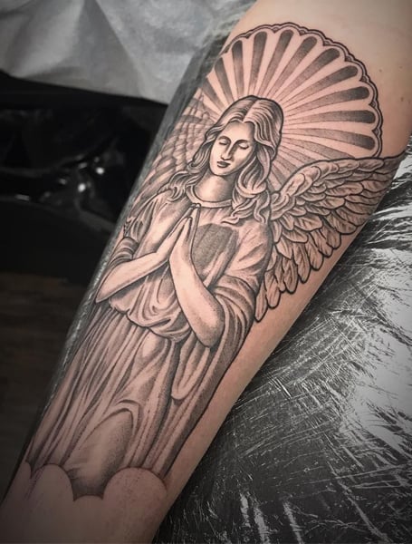 Religious Angel Tattoo