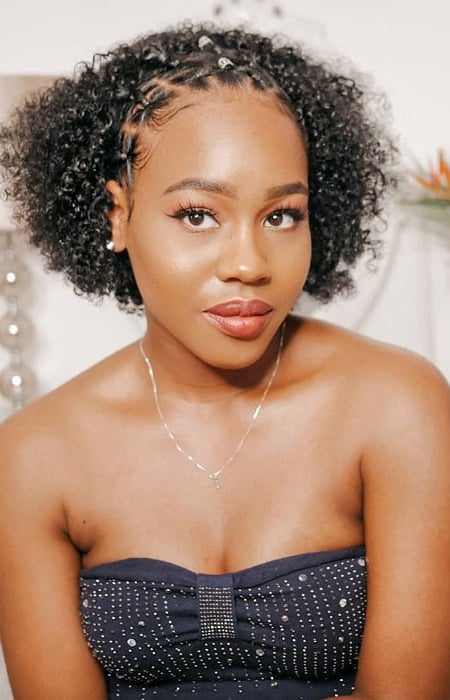 Rubber Band Hairstyle For Medium Natural Hair