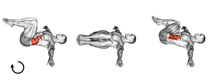 Seated Ab Circles Clockwise Crunches