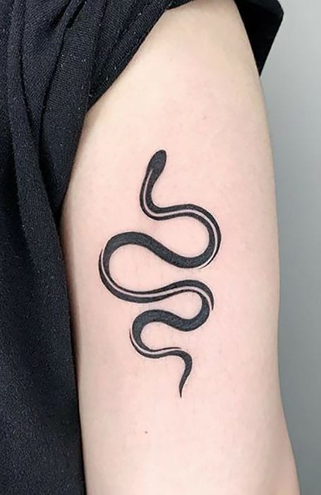 Simple Snake Tattoo