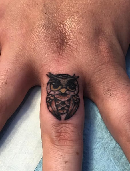 Buy Small Owl Temporary Tattoo Online in India - Etsy