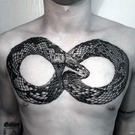 Snake Chest Tattoo