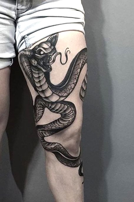 40 Dragon Snake Tattoos and Designs