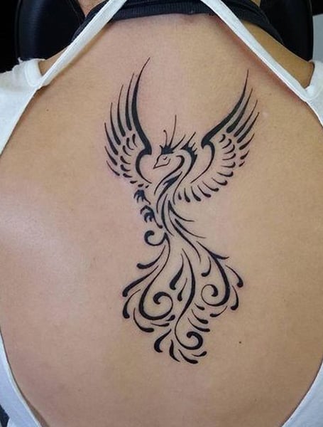 Tribal Phoenix Tattoo