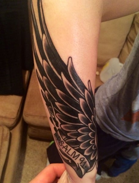 Wing tattoo Tattoo tattoosleevegirly Wing  Forearm wing tattoo Wing  tattoo designs Wings tattoo