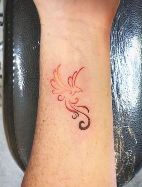 Wrist Phoenix Tattoo