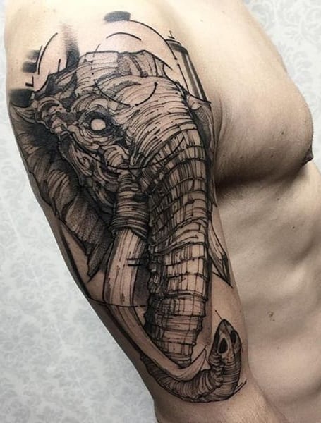 Elephant Tattoo Men