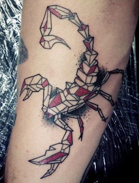 Geometric Scorpion Ink