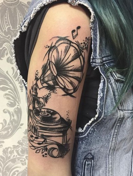 Music Sleeve Tattoo