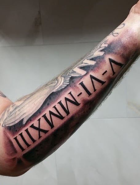 Roman Numerals Tattoo