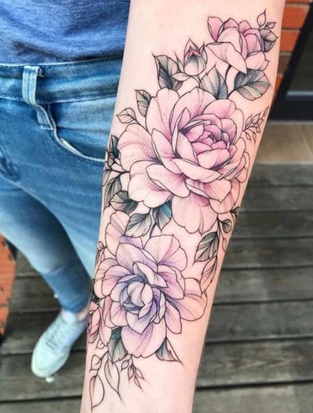 Rose Forearm Tattoo