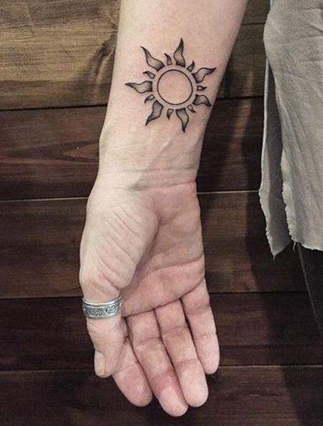 Sun Tattoo Men