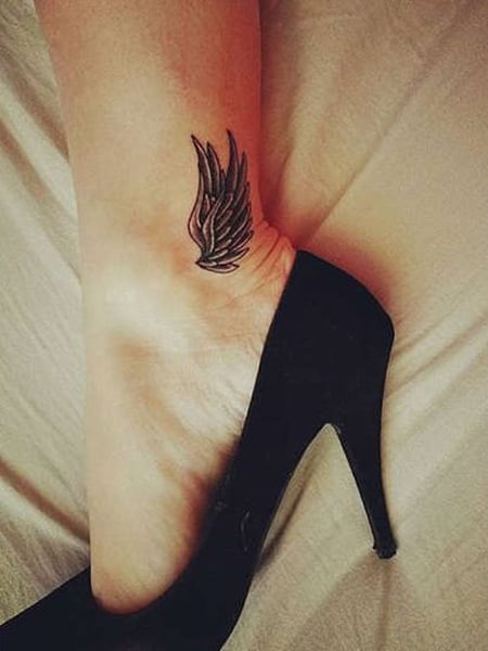 Ankle Wing Tattoo