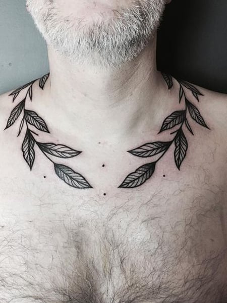 Branches Collarbone Tattoo