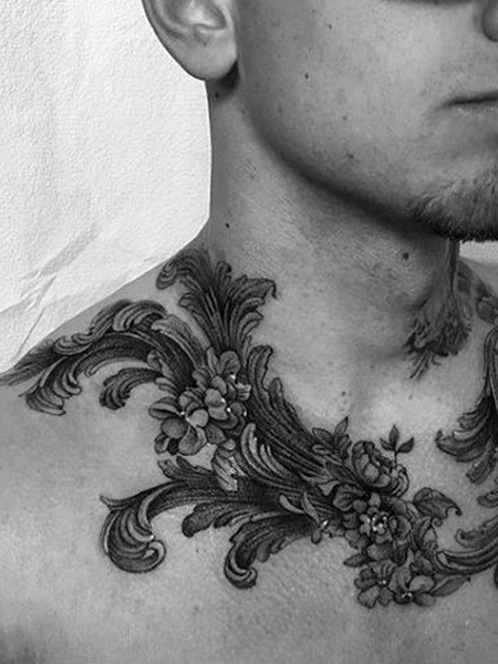 15 Statement Collarbone Tattoos For Men In 21 The Trend Spotter