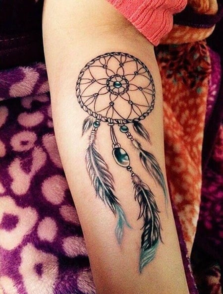 Dream Catcher Forearm Tattoo