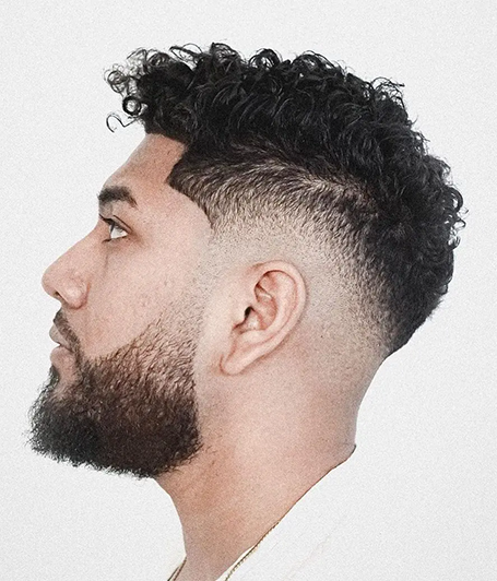 Drop Fade Curly Hair