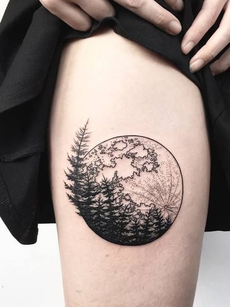 Full Moon Tattoo
