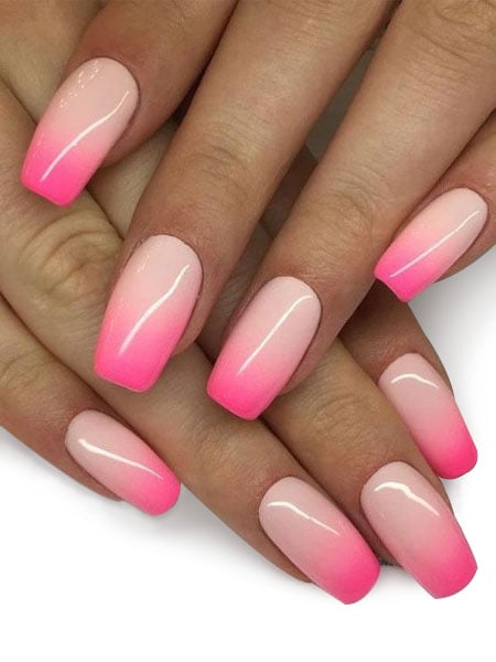 Pink Ombre Nails