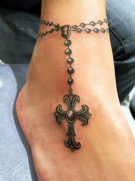 33 Delightful Ankle Bracelet Tattoos for Women  TattooBlend