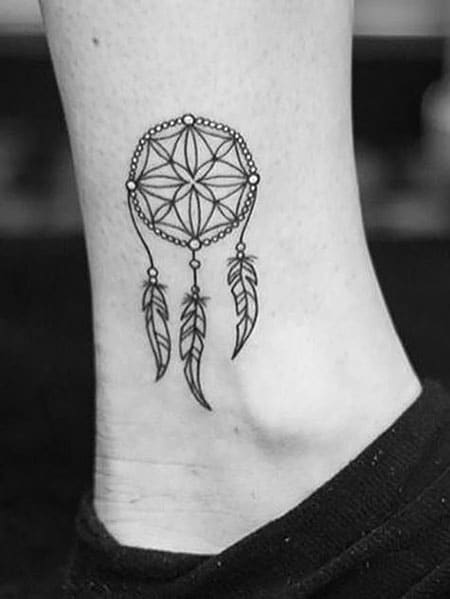 Simple Dream Catcher Tattoo