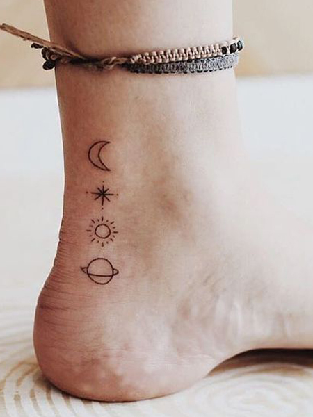 Simple Moon Tattoo