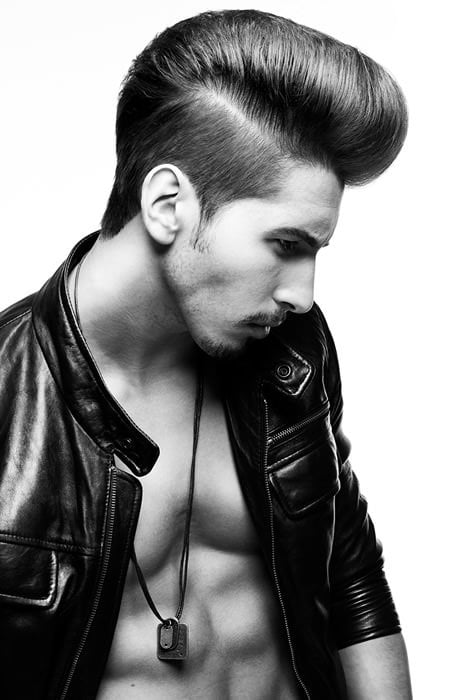 Slick Back Pompadour